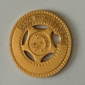 Rare Vintage 1986 Embossed Disneyland Typer Token Castle Mickey Logo Souvenir